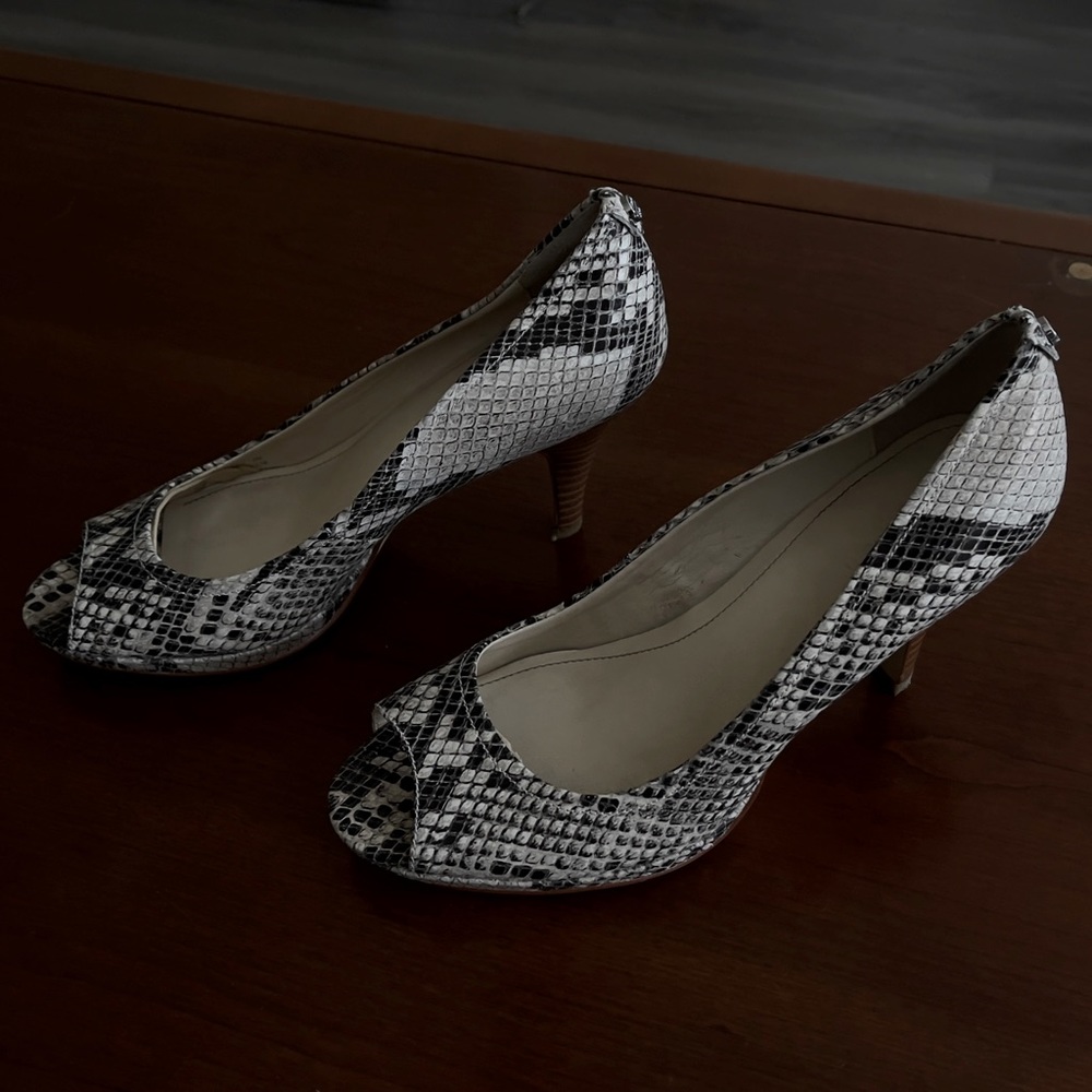 Calvin Klein Faux snake skin heels